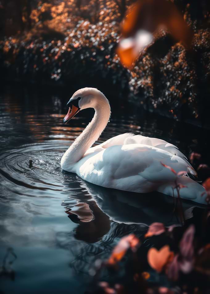 Graceful swan