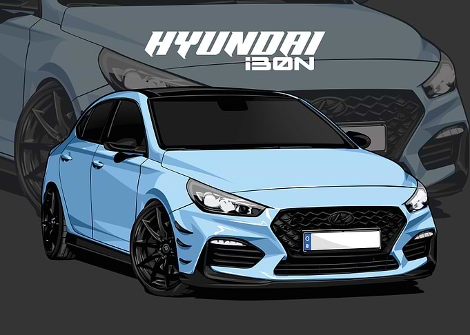 hyundai i30 N blue