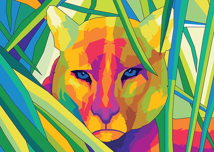 Tiger Illustration Pop Art