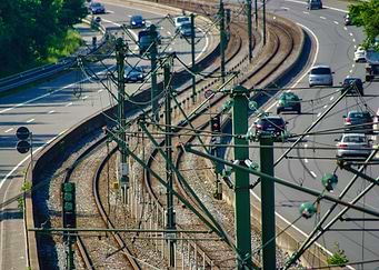 Train Line in the City