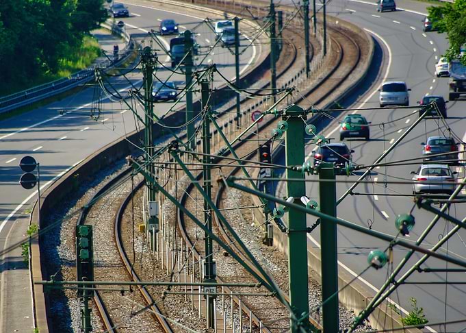 Train Line in the City