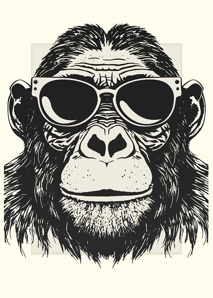 Chimpanzee Illustration