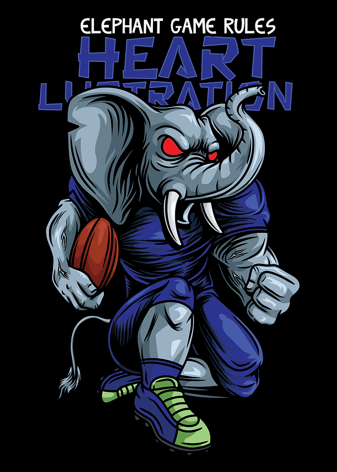 Elephant Football Text