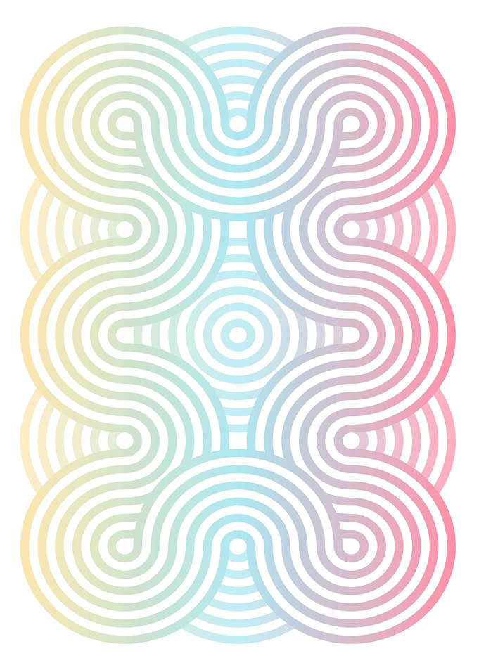 Pastel Rainbow Maze