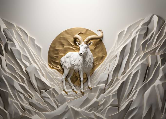 Popular Art Deco Goat