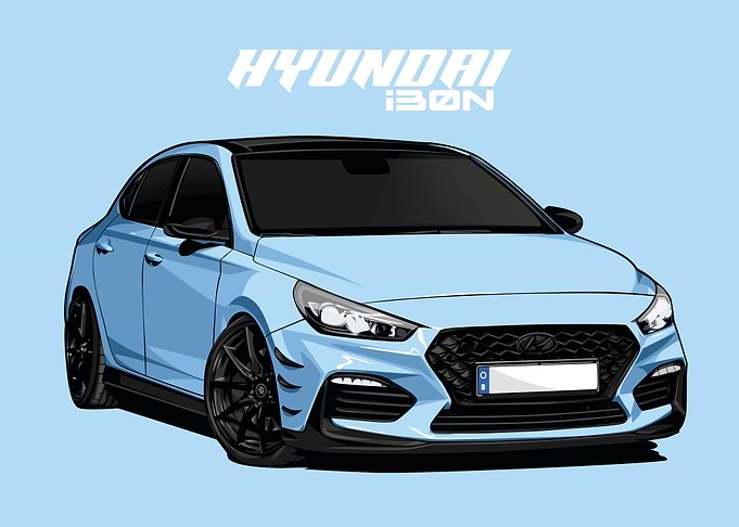 hyundai i30 N blue
