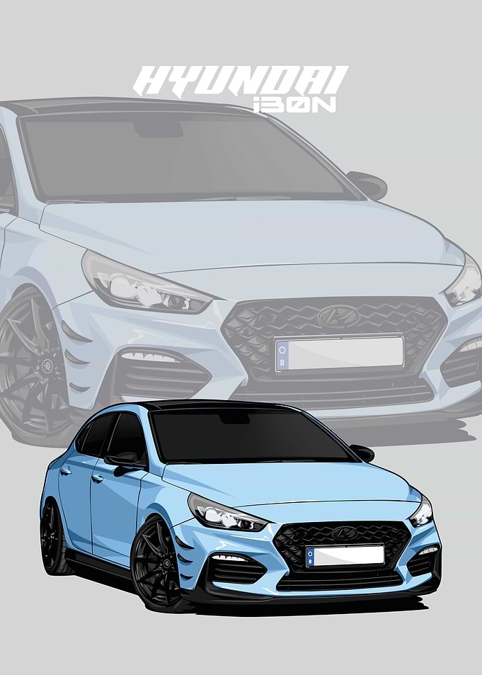 hyundai i30 N blue