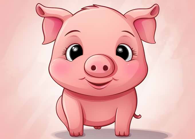 pig pink cute animal