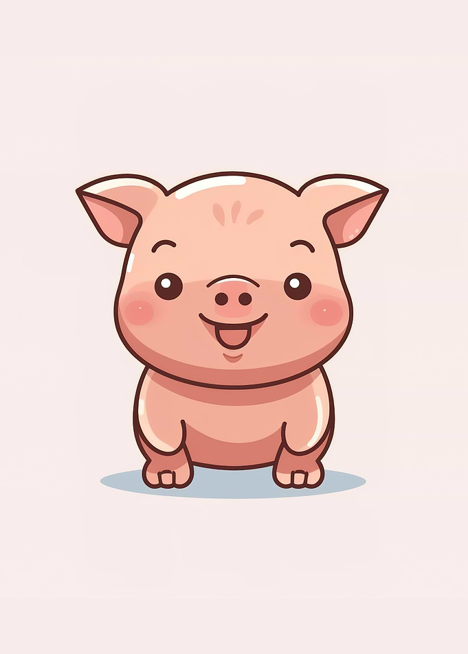 pig pink cute animal