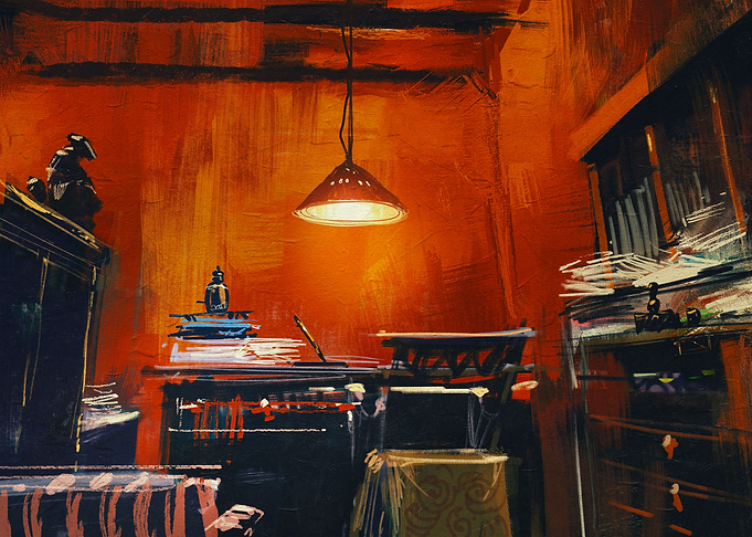 Old vintage workspace