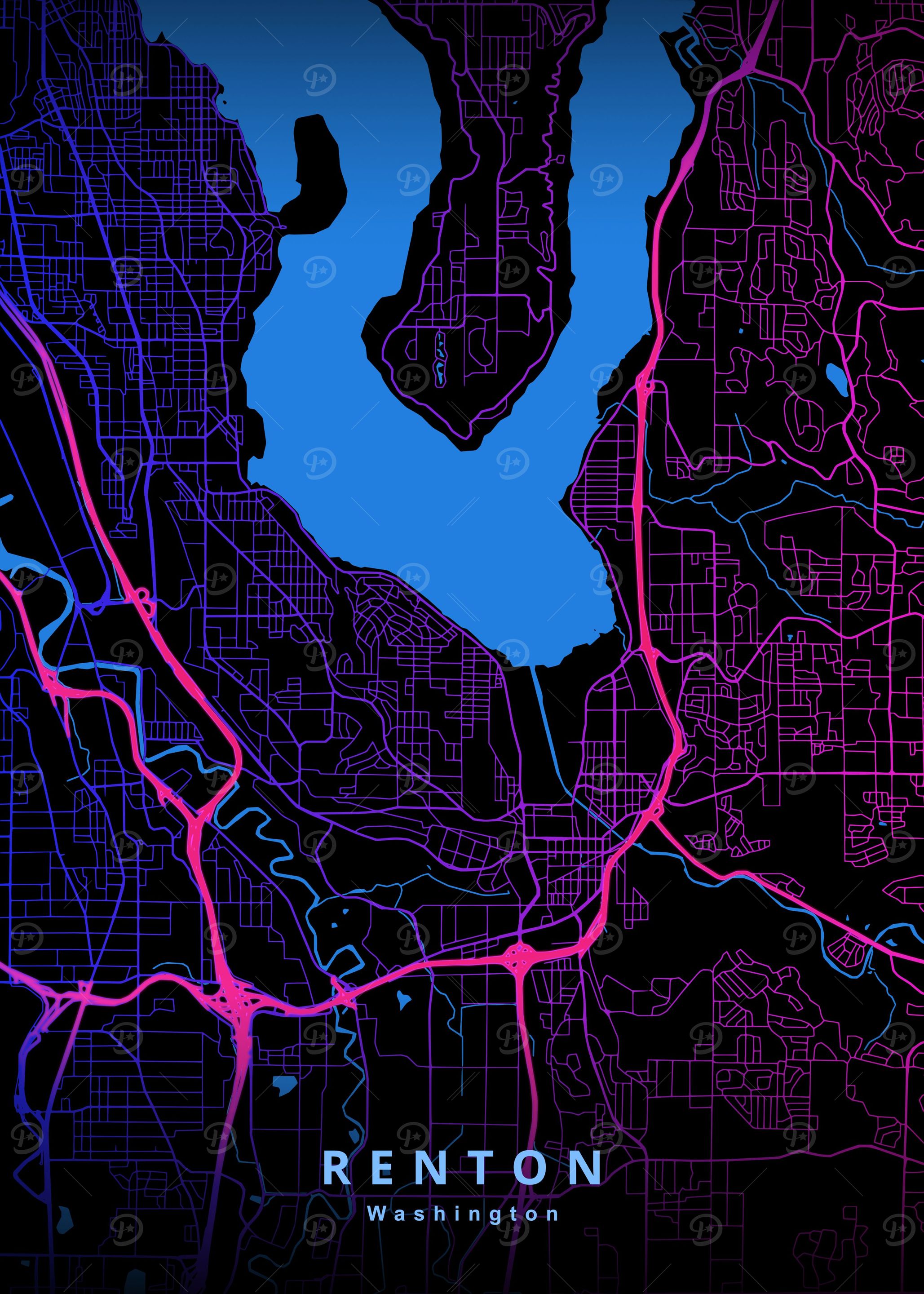 Renton Washington Map
