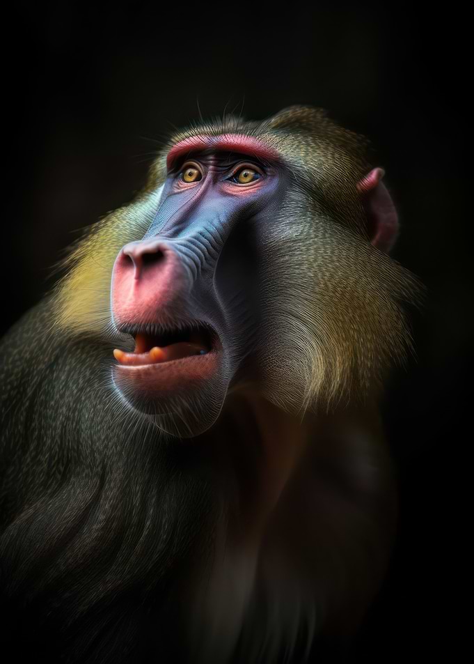 Gorgeous mandrill