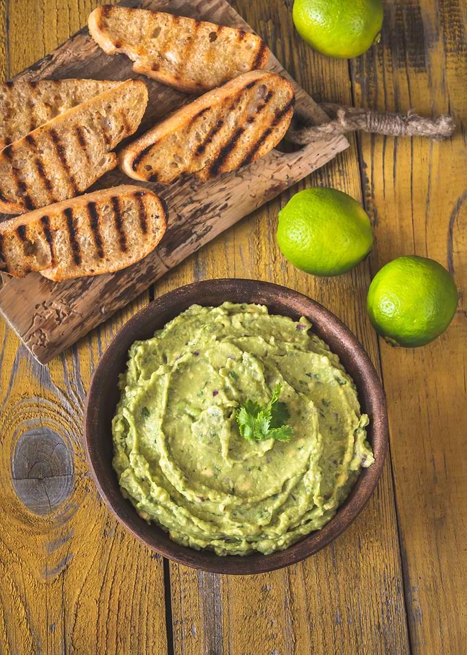 Bowl of guacamole