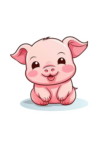 pig pink cute animal