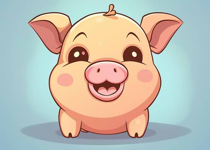pig pink cute animal