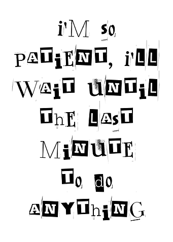 Last Minute To Do