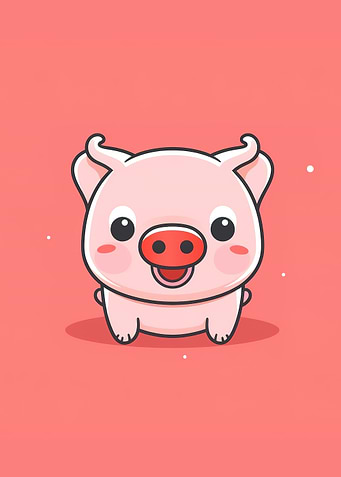 pig pink cute animal