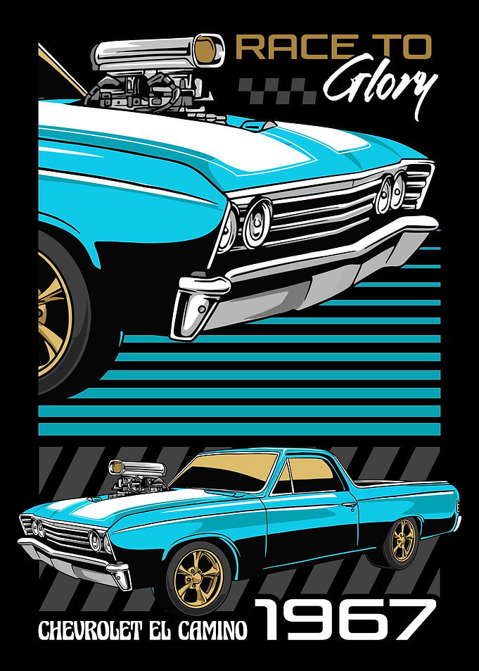 Classic V8 Car