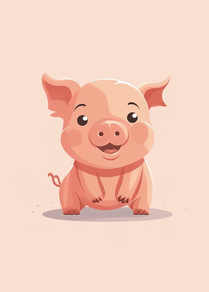 pig pink cute animal