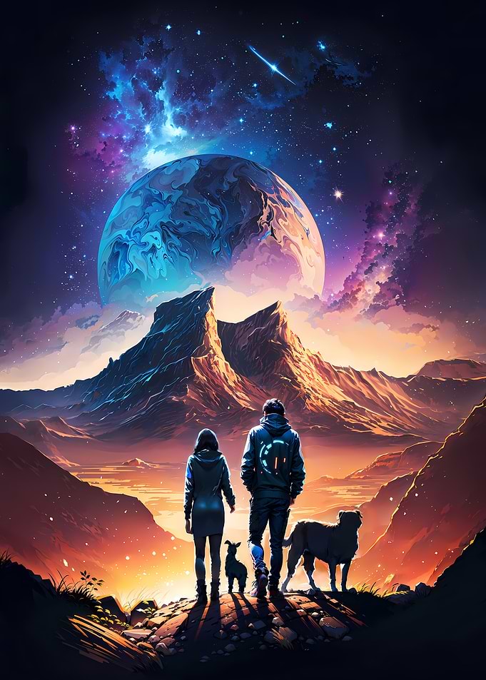 Couple With Dogs Adventure