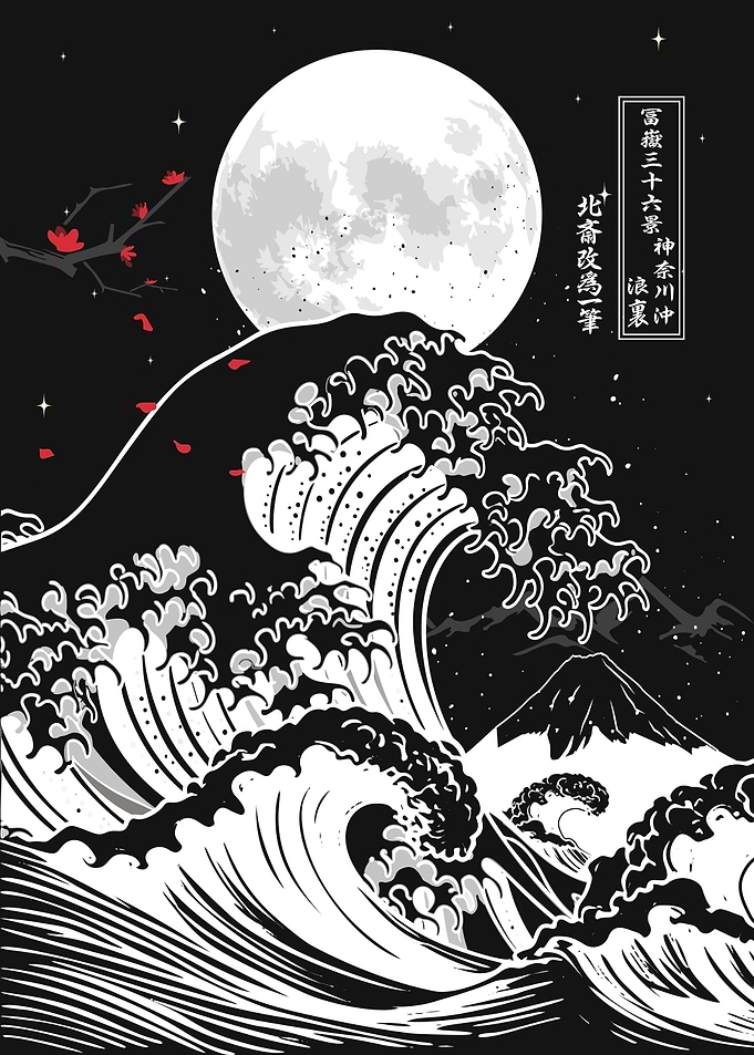 Great wave off Moon