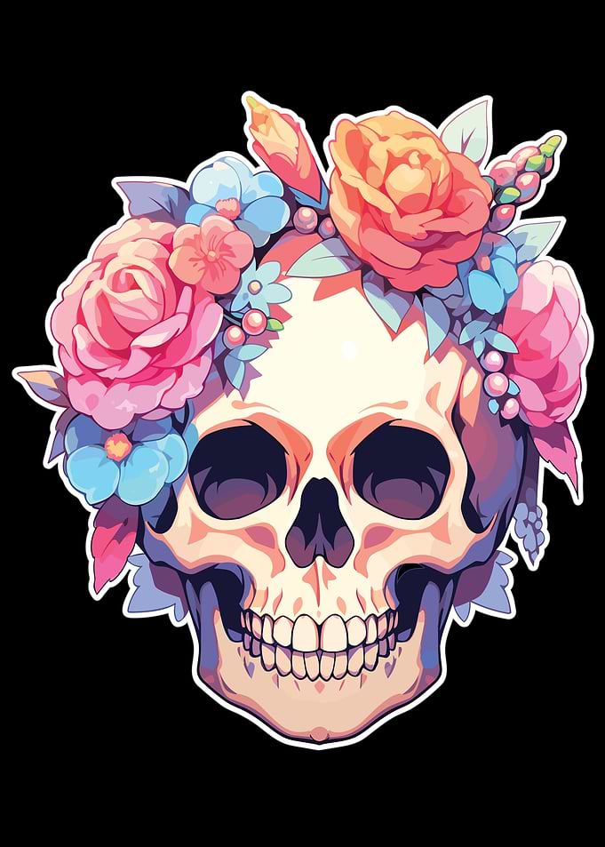 Skulls Skull Flowers
