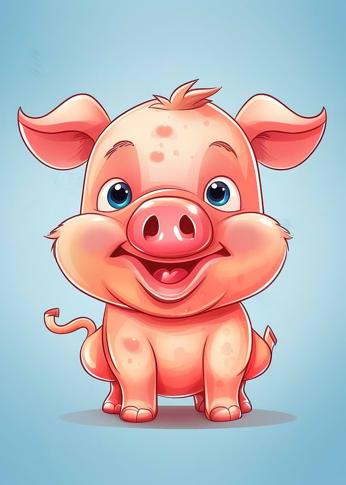 pig pink cute animal