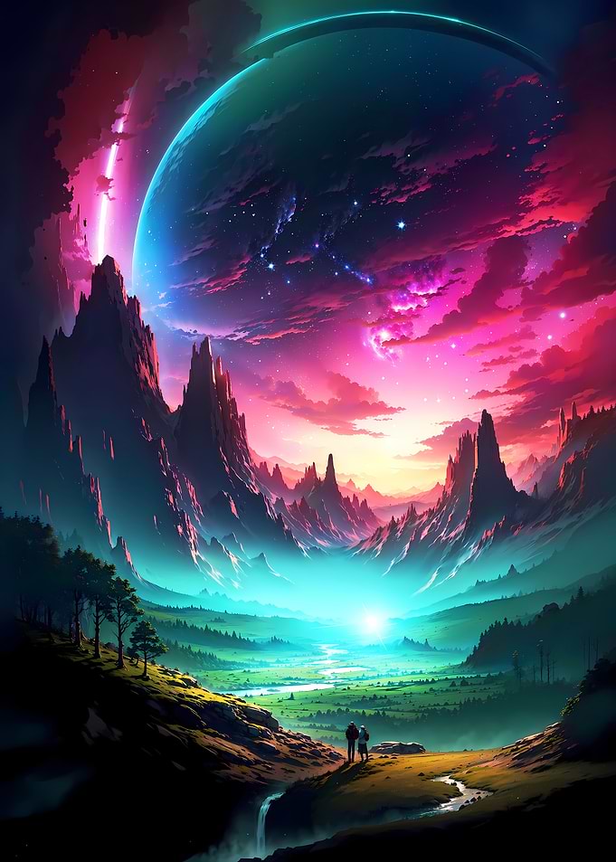Stellar Serenity Landscape
