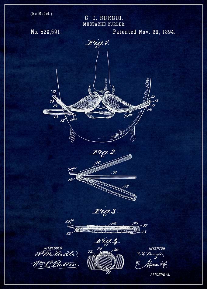 Moustache Curler 1894