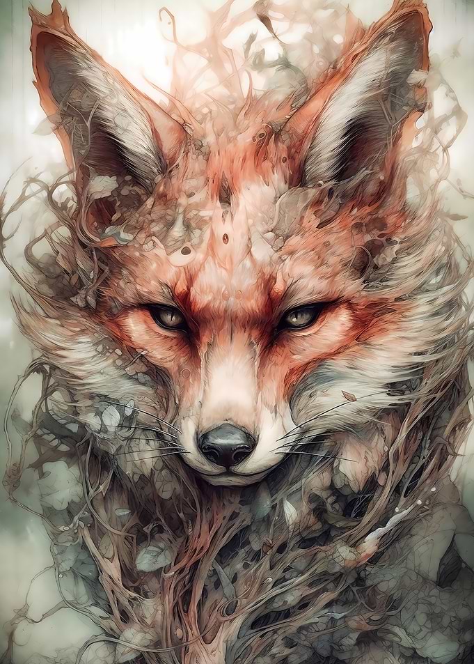 Japanese Kitsune Fox