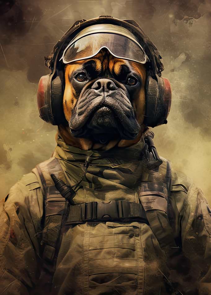 Boxer Dog Soldier
