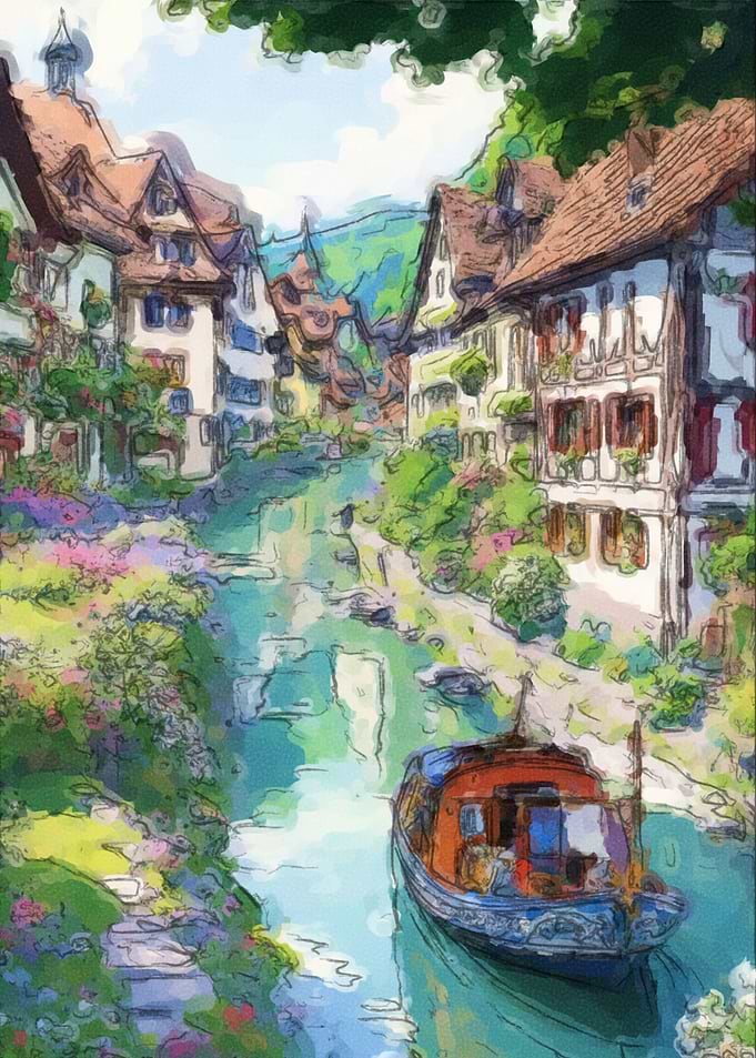 Boat on a river