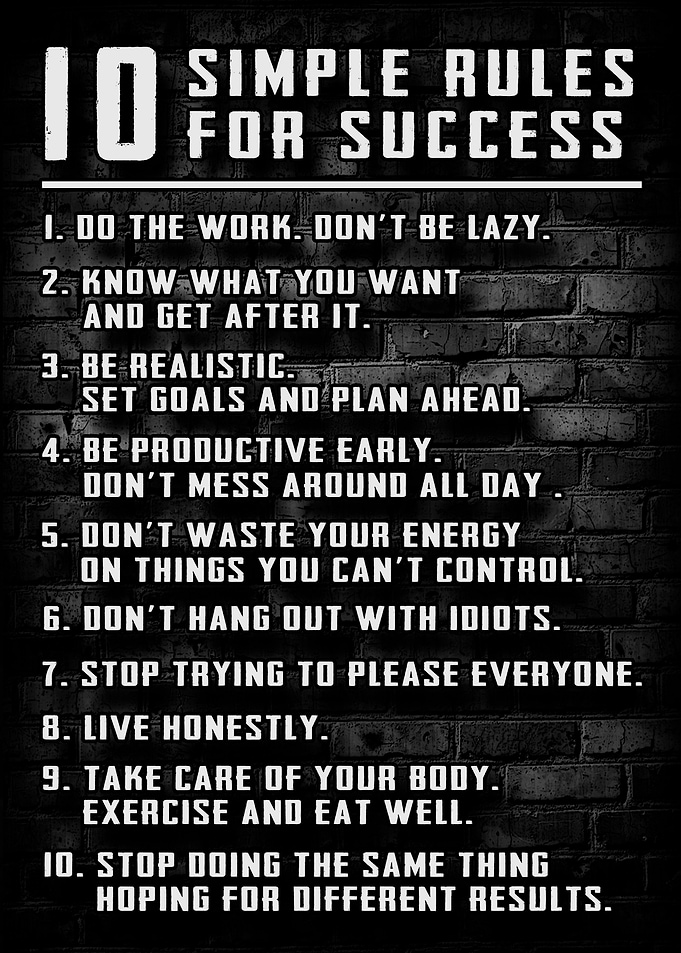 10 Rules For Success