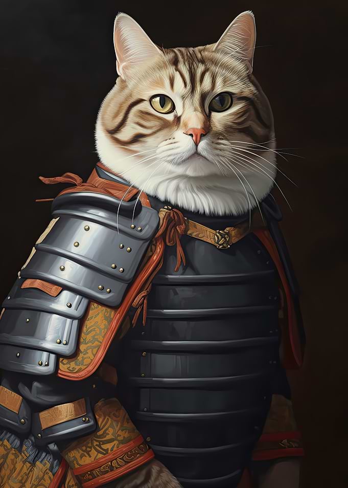 japanese Cat Samurai