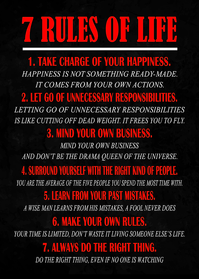7 Rules of Life