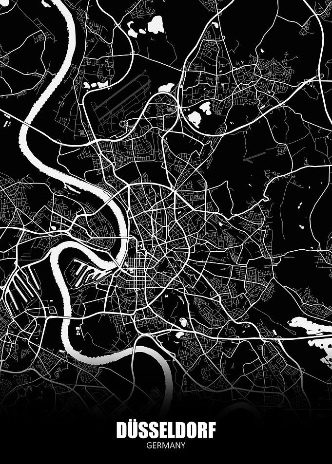 Dusseldorf Germany Map