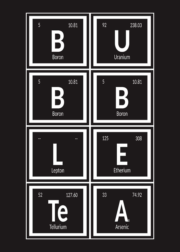 Bubble Tea Periodic Table
