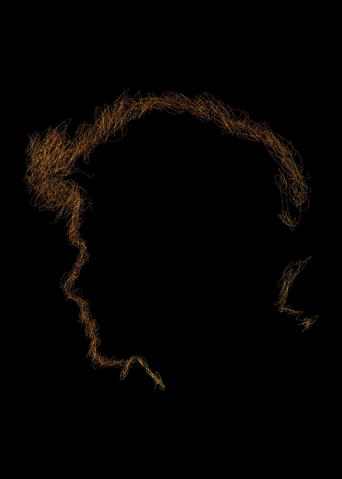 Boy scribble art