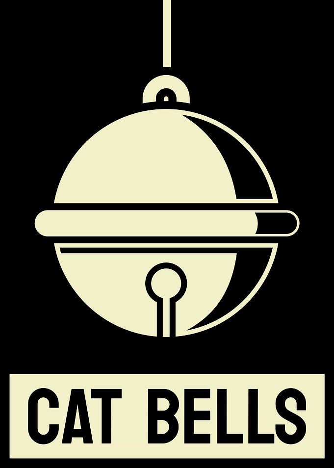 Cat Bell Silhouette