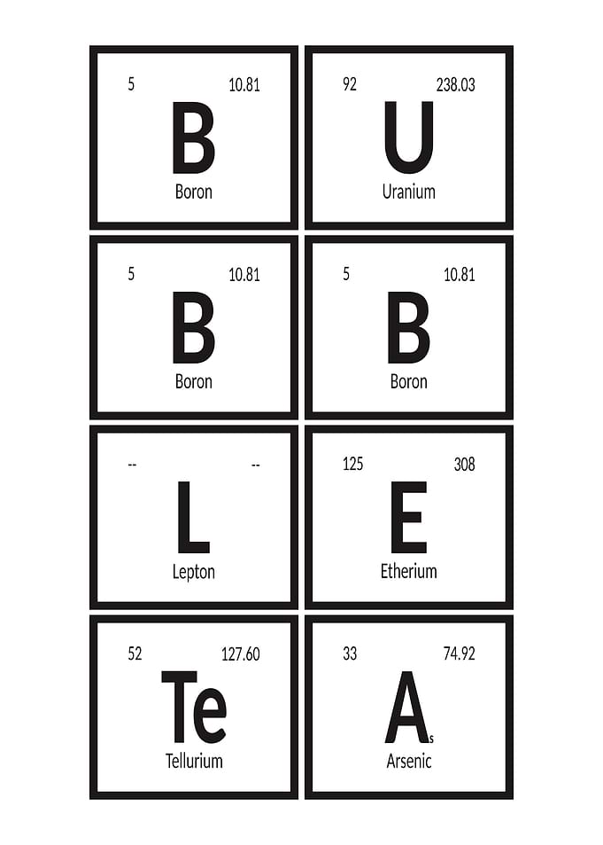 Bubble Tea Elements