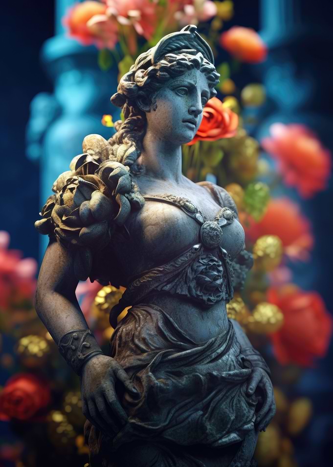 Aphrodite In Flowers
