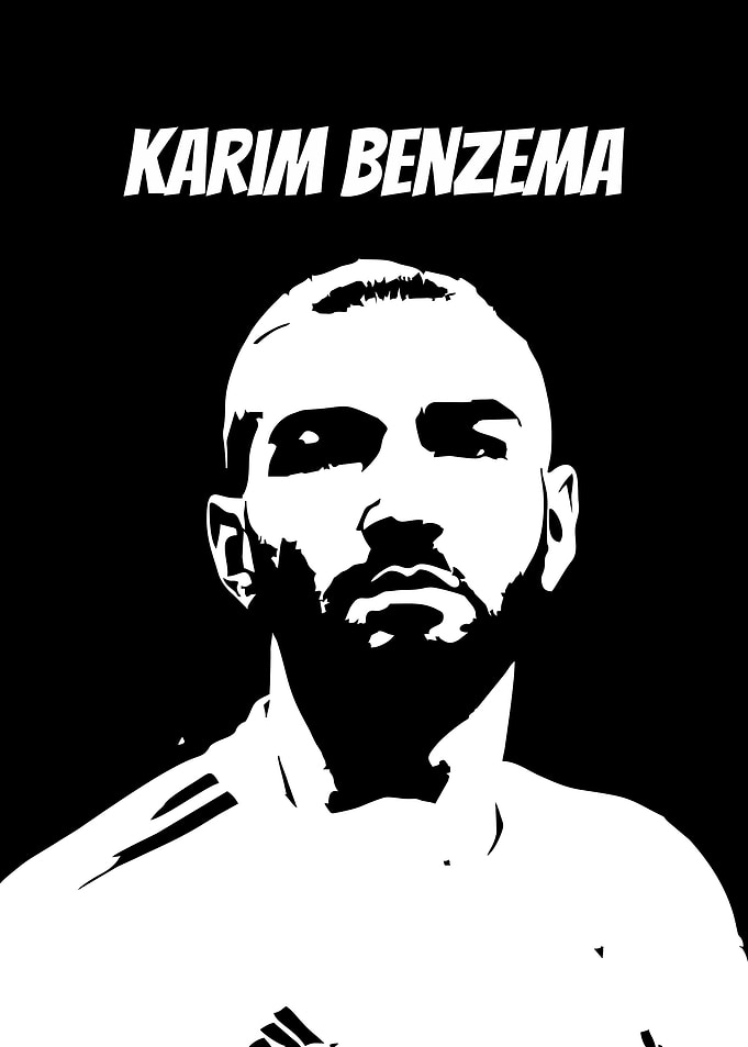 Karim Benzema Pop Art