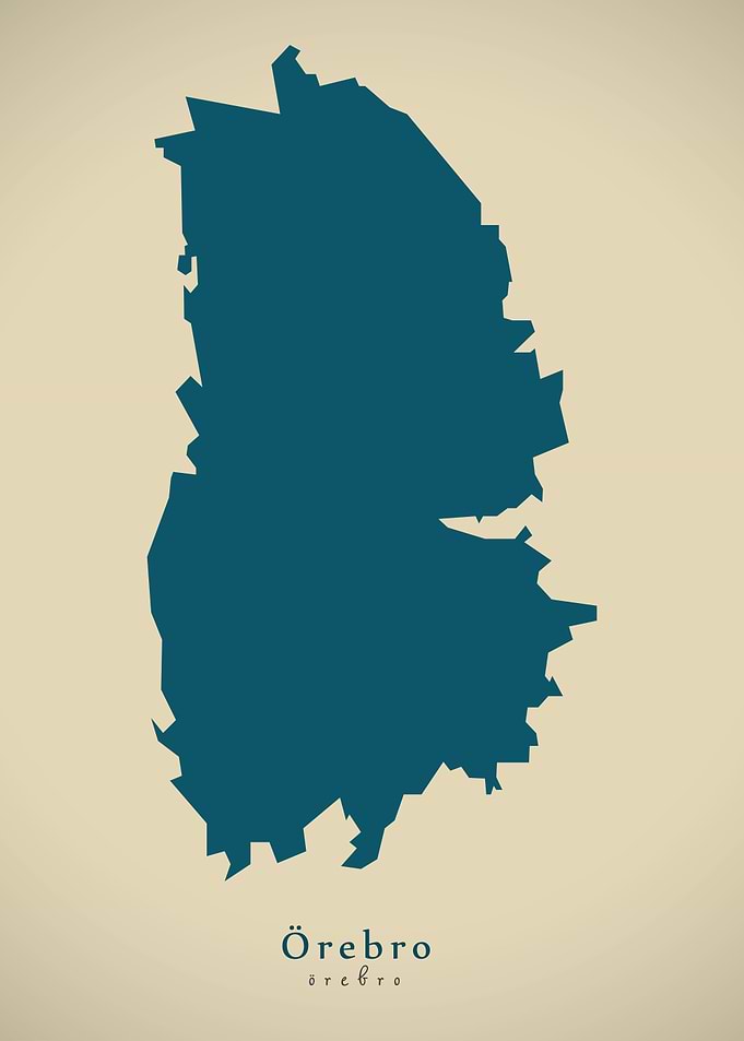 Orebro county map