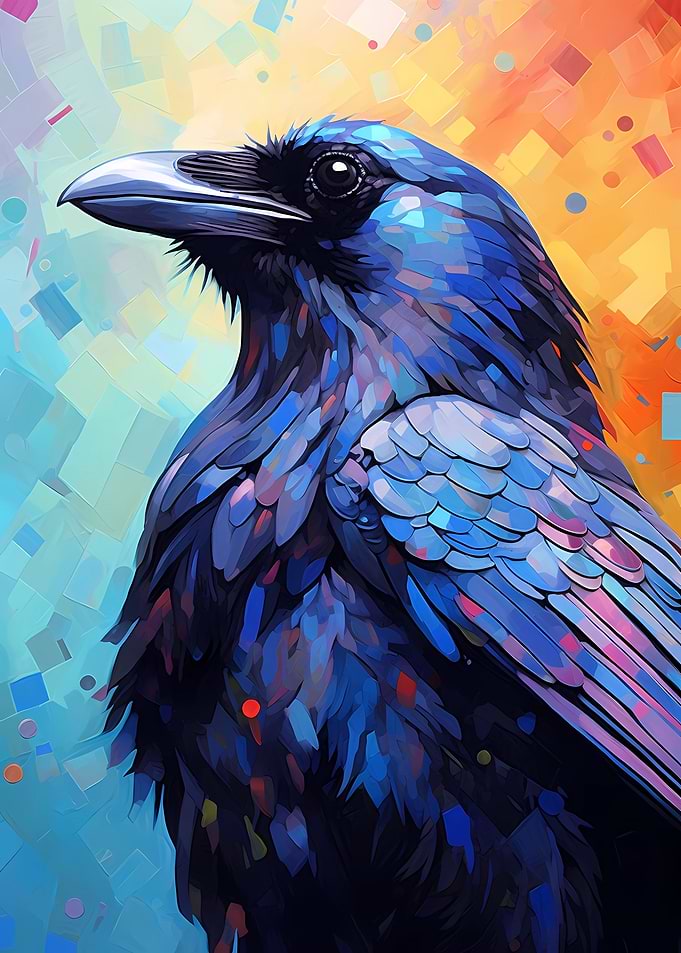 Crow Colorful Raven
