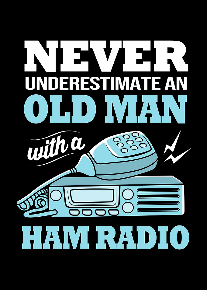 Ham Radio Operator Old Man