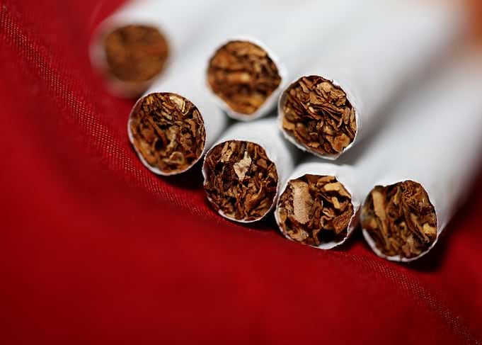 Cigarettes close up view
