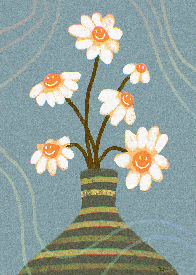 flowers in a vase