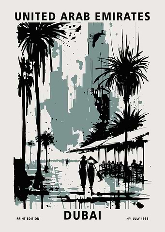 Dubai Travel Poster