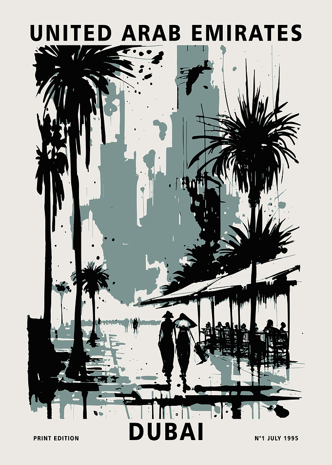 Dubai Travel Poster
