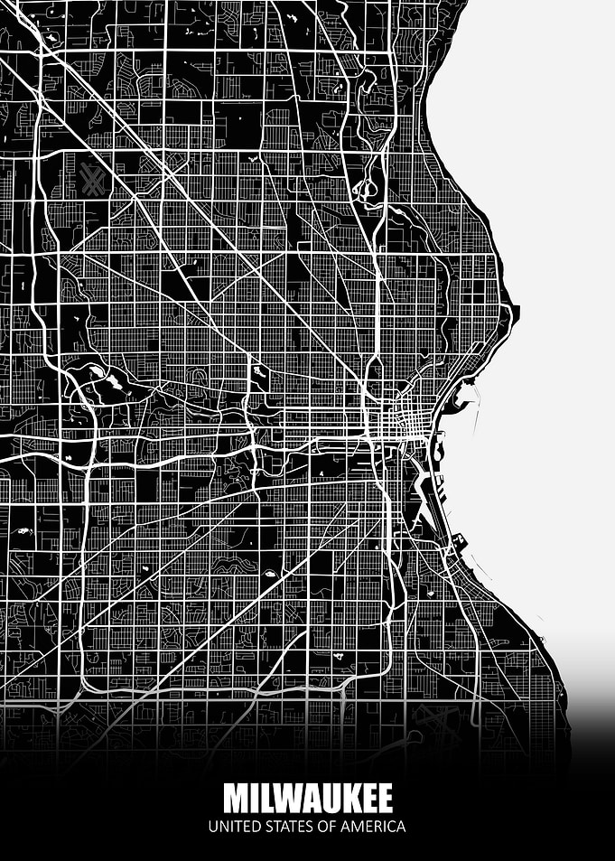 Milwaukee USA Map